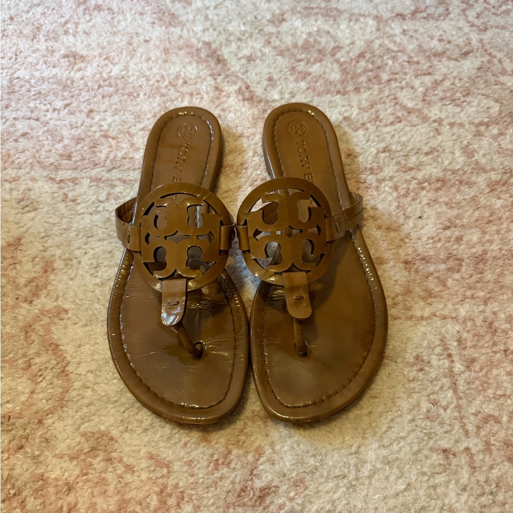 Tory Burch Tan Leather Sandals